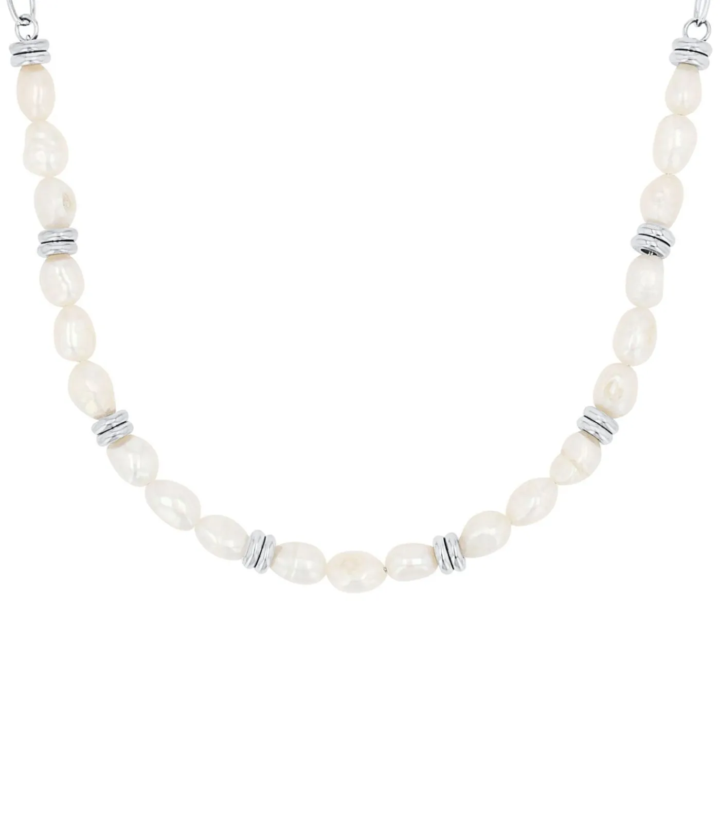 s.Oliver Ketting met hanger voor dames, roestvrij staal, gekweekte zoetwaterparel silver Online