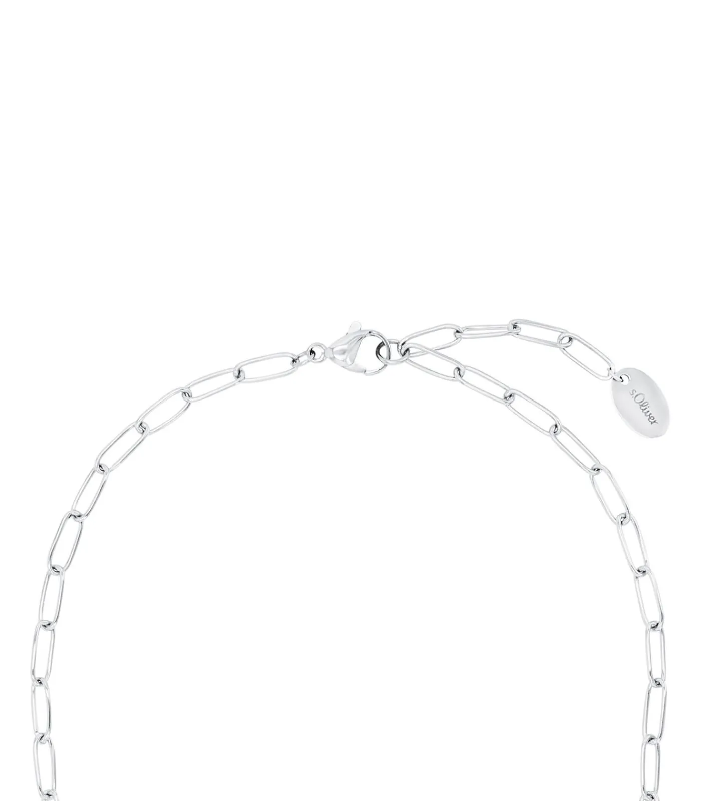 s.Oliver Ketting met hanger voor dames, roestvrij staal, gekweekte zoetwaterparel silver Online