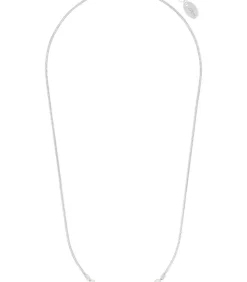 s.Oliver Ketting met hanger voor dames, 925 sterling zilver, synthetische edelsteen, zilveren kralen silver Sale