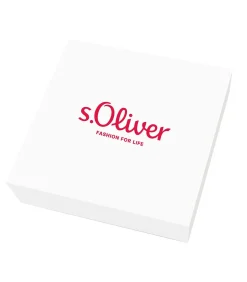 s.Oliver Ketting met hanger voor dames, 925 sterling zilver, synthetische edelsteen, zilveren kralen silver Sale