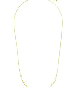 Amor Ketting met hanger voor dames, roestvrij staal, glaskraal | hartje gold Discount
