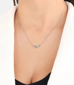 s.Oliver Ketting met hanger voor dames, 925 Sterling zilver, zirkonia synth. silver Sale