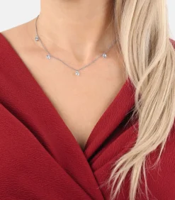 NOELANI Ketting met hanger voor dames, 925 Sterling zilver, zirkonia synth. silver Clearance