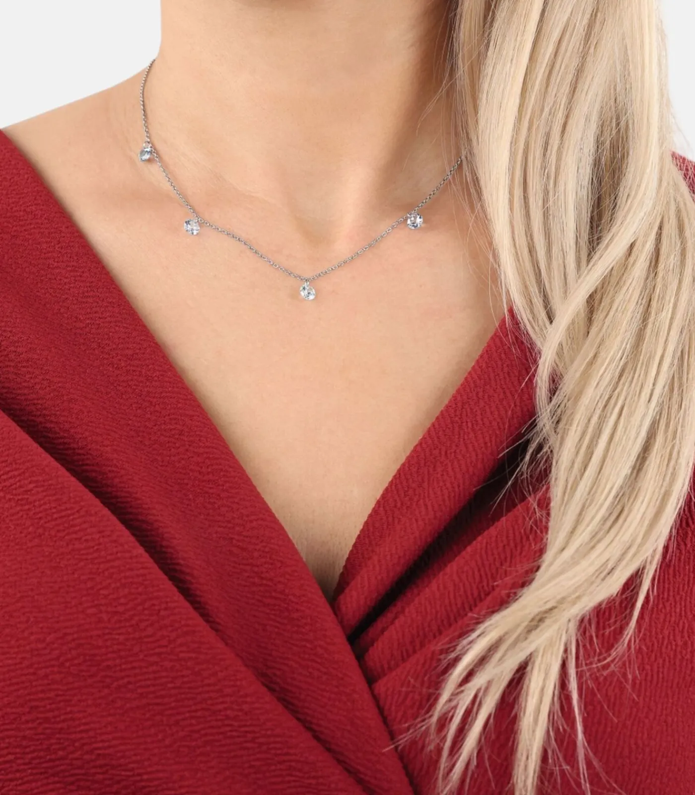 NOELANI Ketting met hanger voor dames, 925 Sterling zilver, zirkonia synth. silver Clearance