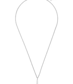 Amor Ketting met hanger voor mannen en vrouwen, unisex, 925 Sterling zilver | Microfoon silver Best