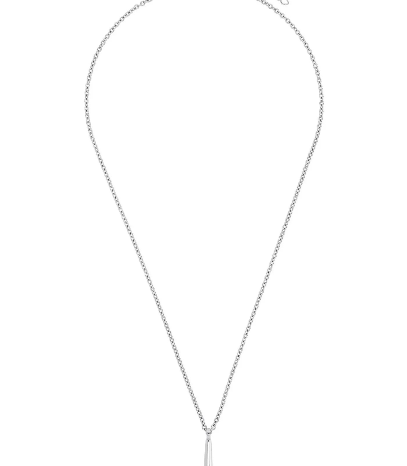 Amor Ketting met hanger voor mannen en vrouwen, unisex, 925 Sterling zilver | Microfoon silver Best