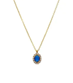 Lucardi Ketting Staal blue Clearance