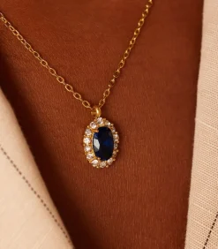 Lucardi Ketting Staal blue Clearance