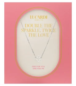 Lucardi Ketting Staal silver Clearance