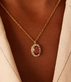 Lucardi Ketting Staal red Best