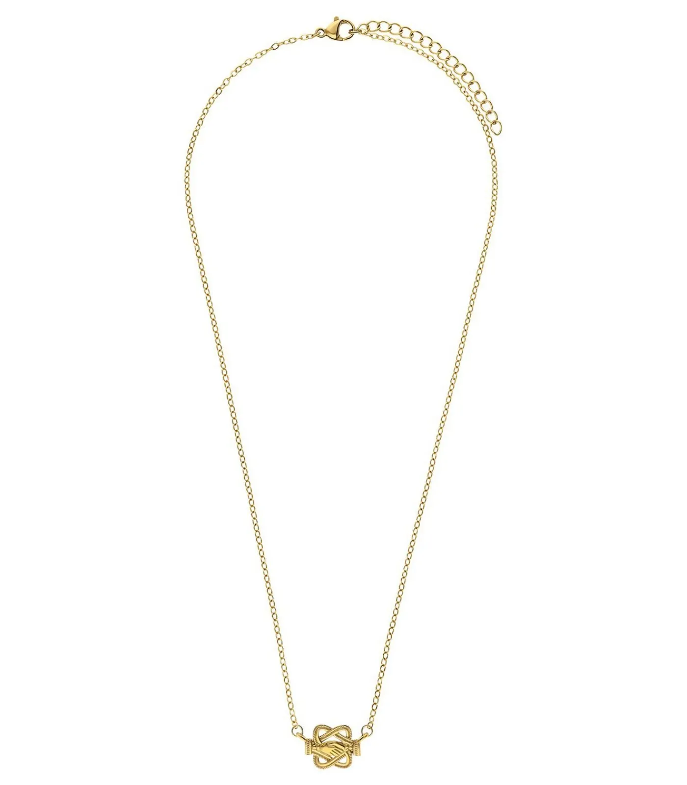 Lucardi Ketting Staal gold Sale