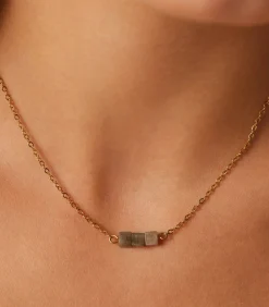 Lucardi Ketting Staal 45 cm gold Outlet