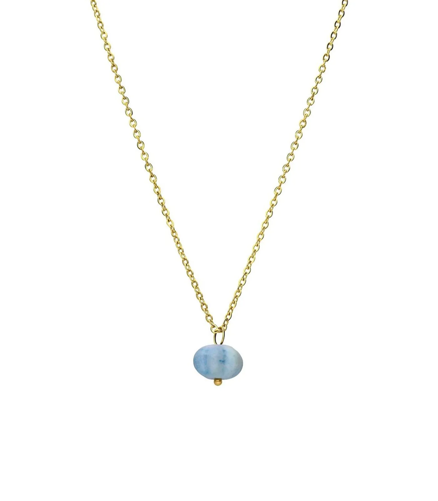 Lucardi Ketting Staal 45 cm gold Outlet