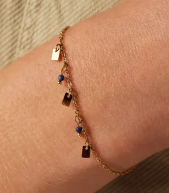 Lucardi Ketting Staal 45 cm blue/gold Online