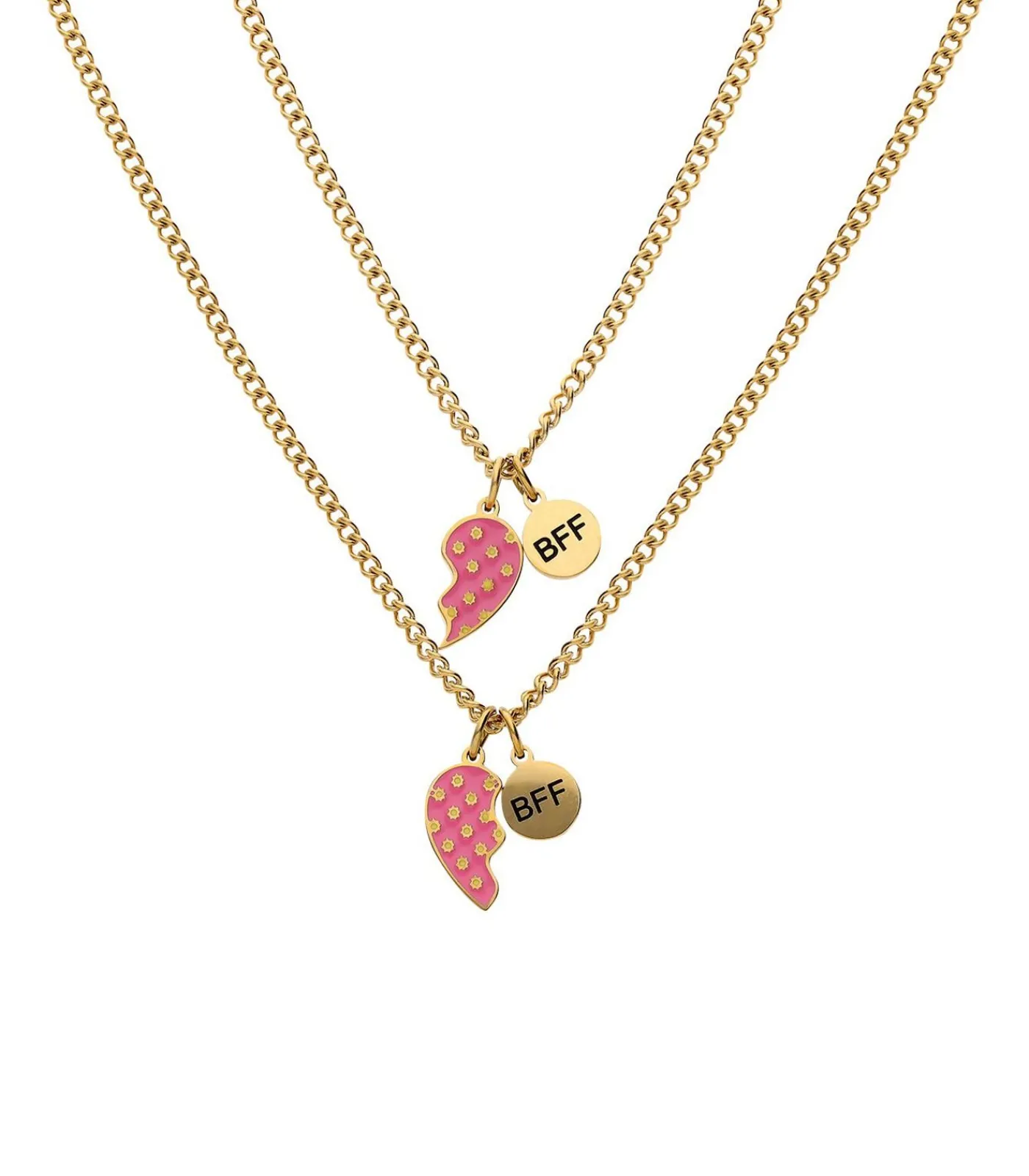 Lucardi Ketting Staal 43 cm gold Outlet