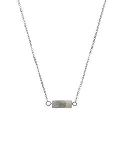 Lucardi Ketting Staal 45 cm silver Discount