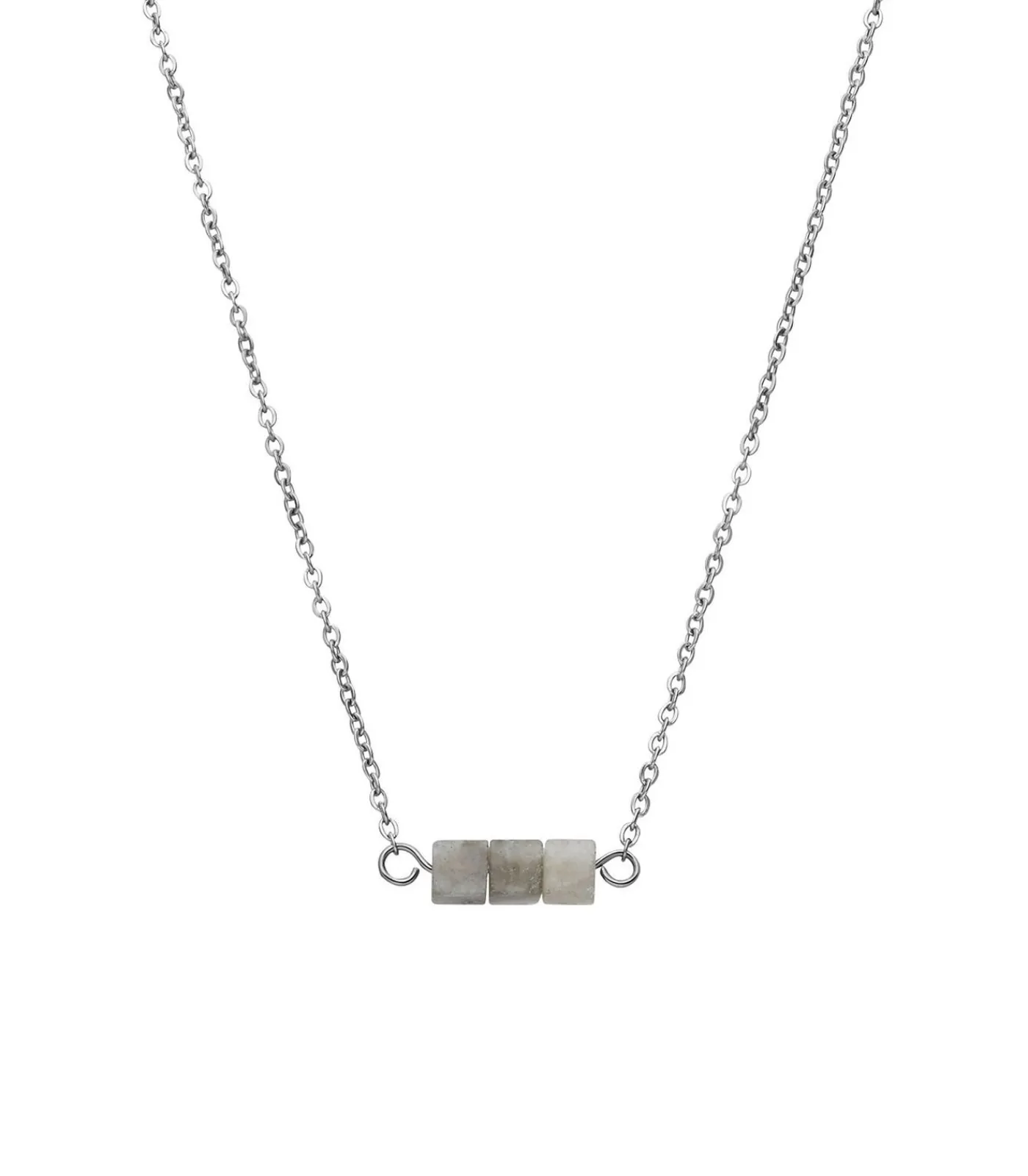 Lucardi Ketting Staal 45 cm silver Discount
