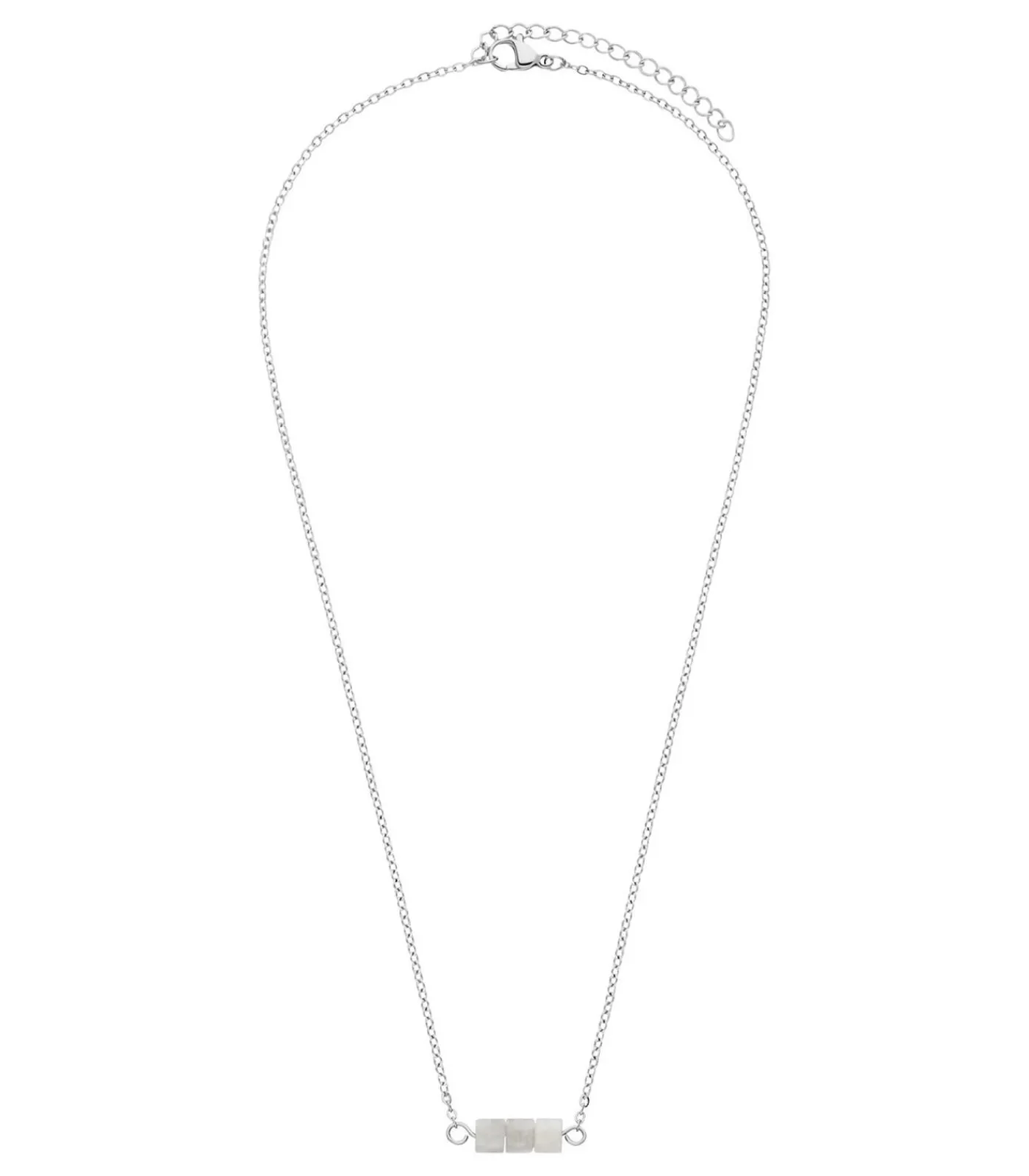 Lucardi Ketting Staal 45 cm silver Discount