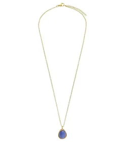 Lucardi Ketting Staal 47 cm - Goudkleurig blue Hot