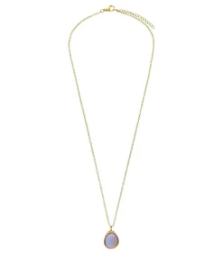 Lucardi Ketting Staal 47 cm - Goudkleurig offWhite