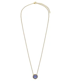 Lucardi Ketting Staal 47 cm - Goudkleurig blue