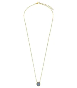 Lucardi Ketting Staal 47 cm - Goudkleurig offWhite