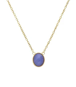 Lucardi Ketting Staal 47 cm - Goudkleurig blue New
