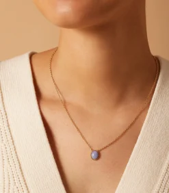Lucardi Ketting Staal 47 cm - Goudkleurig blue New