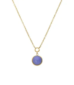 Lucardi Ketting Staal 47 cm - Goudkleurig blue Best