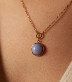 Lucardi Ketting Staal 47 cm - Goudkleurig blue Best