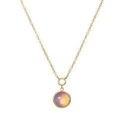 Lucardi Ketting Staal 47 cm - Goudkleurig offWhite Outlet