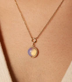 Lucardi Ketting Staal 47 cm - Goudkleurig offWhite Outlet