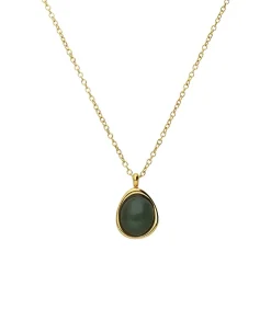 Lucardi Ketting Staal 47 cm - Goudkleurig green Clearance
