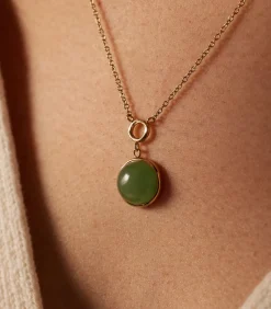 Lucardi Ketting Staal 47 cm - Goudkleurig green