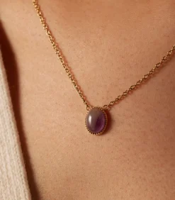 Lucardi Ketting Staal 47 cm - Goudkleurig purple Outlet