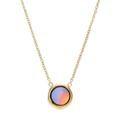 Lucardi Ketting Staal 47 cm - Goudkleurig offWhite Sale