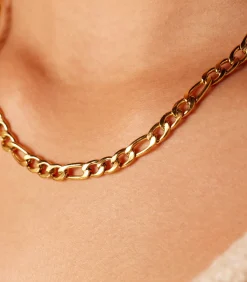Lucardi Ketting Staal 45 cm - Zilverkleurig gold