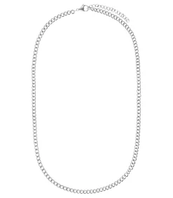 Lucardi Ketting Staal 45 cm - Zilverkleurig silver Sale