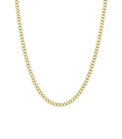 Lucardi Ketting Staal 45 cm - Zilverkleurig gold Sale