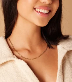 Lucardi Ketting Staal 45 cm - Zilverkleurig gold Discount