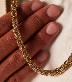 Lucardi Ketting Staal - goudkleurig gold New