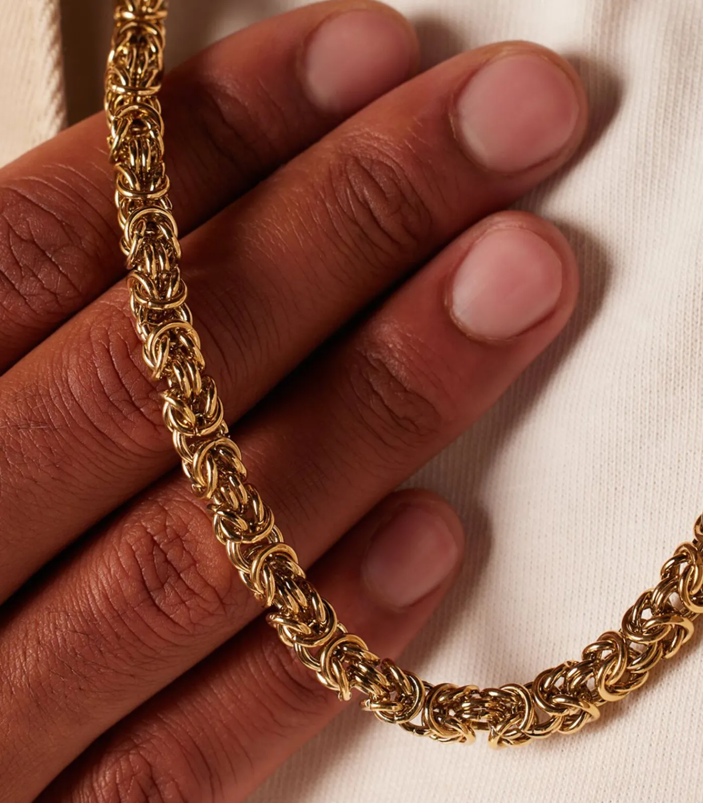 Lucardi Ketting Staal - goudkleurig gold New