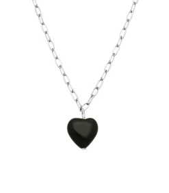 Lucardi Ketting Staal 45cm black/silver Clearance