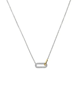 Lucardi Ketting Zilver 45 cm gold/silver Online