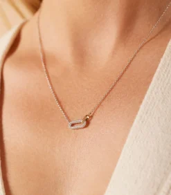 Lucardi Ketting Zilver 45 cm gold/silver Online