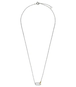 Lucardi Ketting Zilver 45 cm gold/silver Online