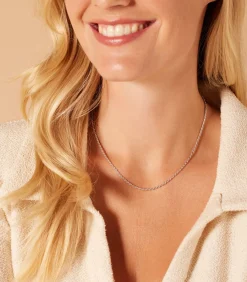 Lucardi Ketting Zilver 42 cm silver Hot