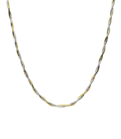 Lucardi Ketting Zilver 45 cm gold/silver Online