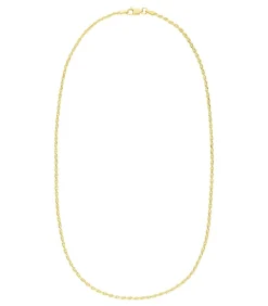 Lucardi Ketting Zilver 42 cm gold Clearance
