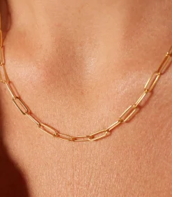 Lucardi Ketting Zilver 45 cm gold New